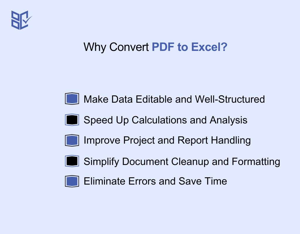 Why Convert PDF to Excel